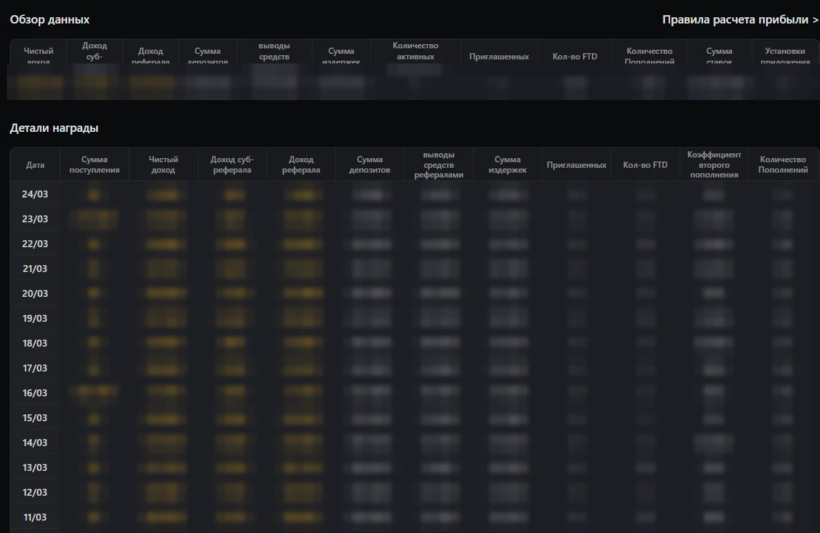 Lucky Bear partner dashboard preview